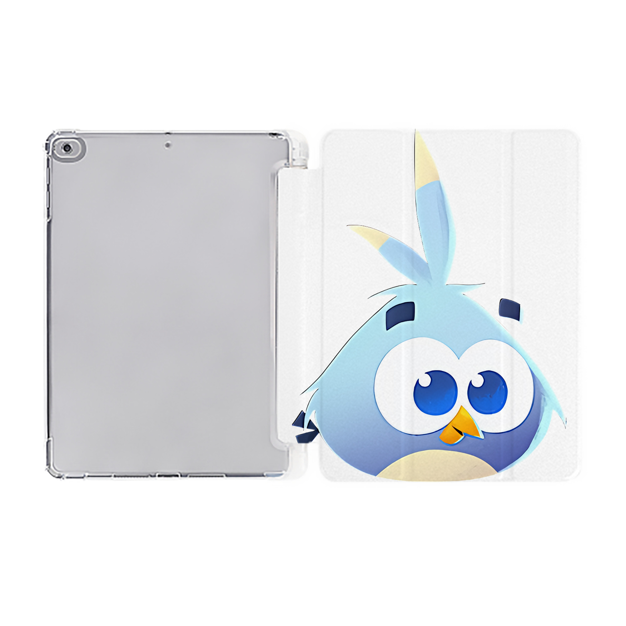 （画像用） Angry Birds アングリーバード IPad ケース ペン収納付き 三つ折りスタンド PUレザー×シリコン 対応機種9.5/10.5/10.9インチ